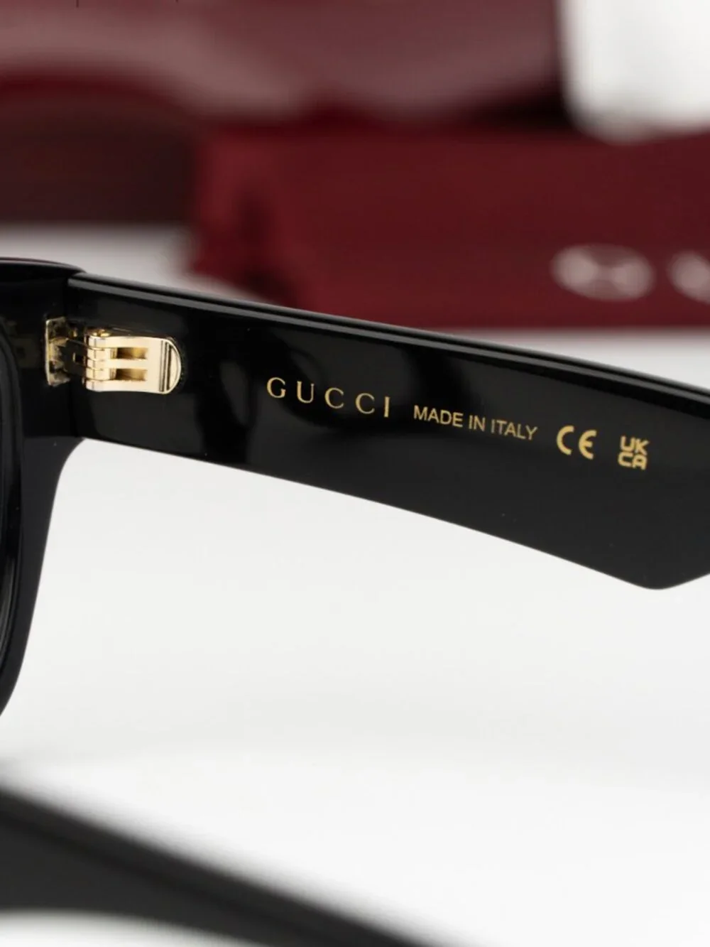 Gucci Men Eyeglasses Black Demo Square GG1428O 001 NEW AUTHENTIC